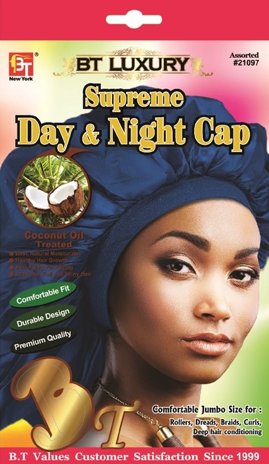 LUXURY WOMEN DAY & NIGHT CAP - COCONUT OIL TREATED - (ASSORTED) 